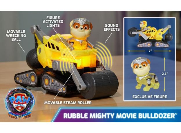 کامیون ساختمانی و فیگور رابل سگ های نگهبان سری The Mighty Movie, تنوع: 6067515-Rubble, image 2