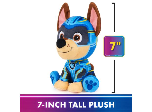 عروسک پولیشی 18 سانتی چیس سگ های نگهبان Paw Patrol سری The Mighty Movie, تنوع: 6067089-Chase, image 9