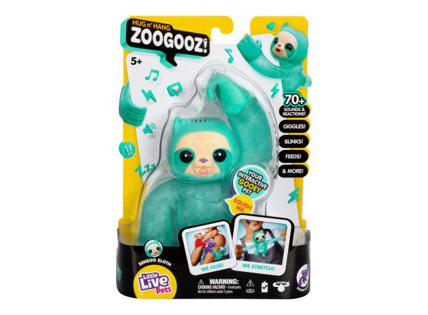 عروسک فشاری Zoogooz مدل Sensoo Sloth, تنوع: 26479-Sensoo Sloth, image 