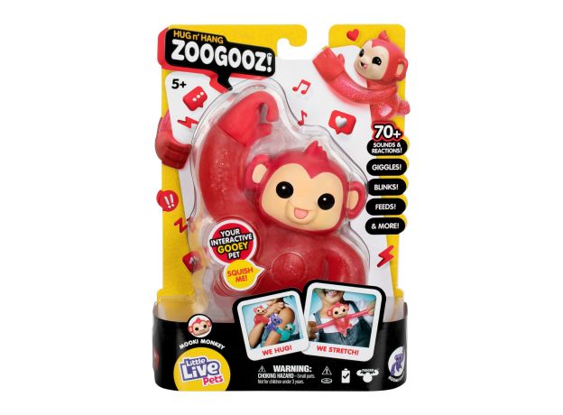 عروسک فشاری Zoogooz مدل Mooki Monkey, تنوع: 26513-Mooki Monkey, image 