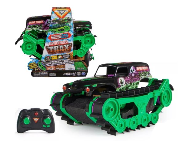 تانک کنترلی Monster Jam مدل Grave Digger Trax با مقیاس 1:15, image 