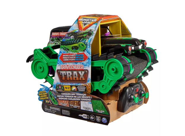 تانک کنترلی Monster Jam مدل Grave Digger Trax با مقیاس 1:15, image 19