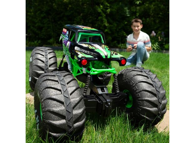 ماشین کنترلی Monster Jam مدل Mega Grave Digger با مقیاس 1:6, تنوع: 6066963-Mega Grave Digger, image 5