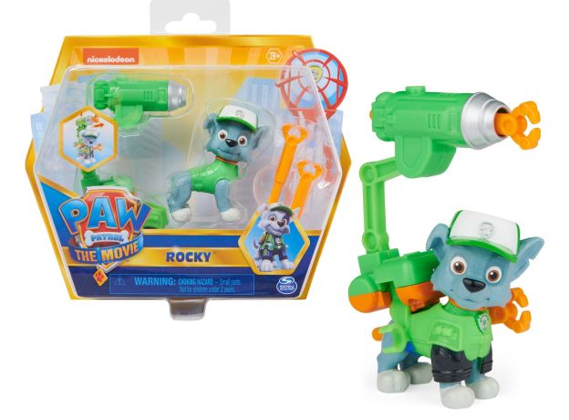 فیگور راکی همراه با لانچر سگ های نگهبان Paw Patrol سری Aqua Pups, تنوع: 6068167-Rocky, image 