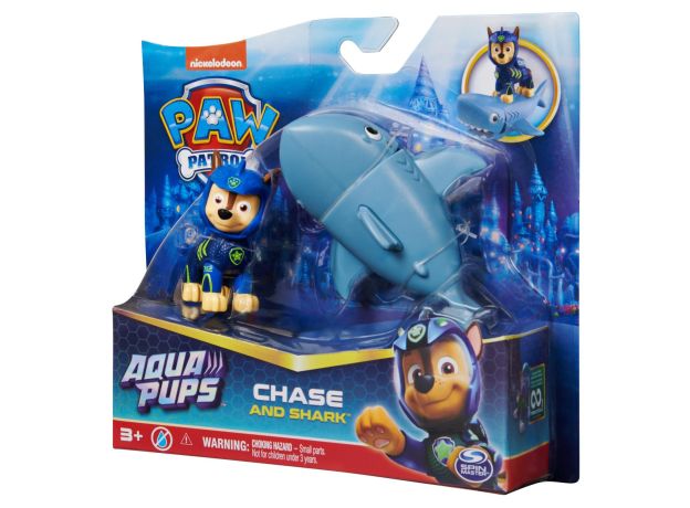 فیگور چیس همراه با کوسه کوچولو سگ های نگهبان Paw Patrol سری Aqua Pups, تنوع: 6065411-Chase, image 8