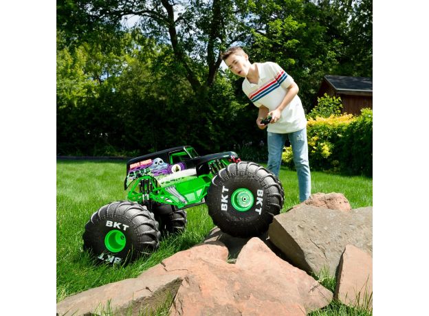 ماشین کنترلی Monster Jam مدل Mega Grave Digger با مقیاس 1:6, تنوع: 6066963-Mega Grave Digger, image 9