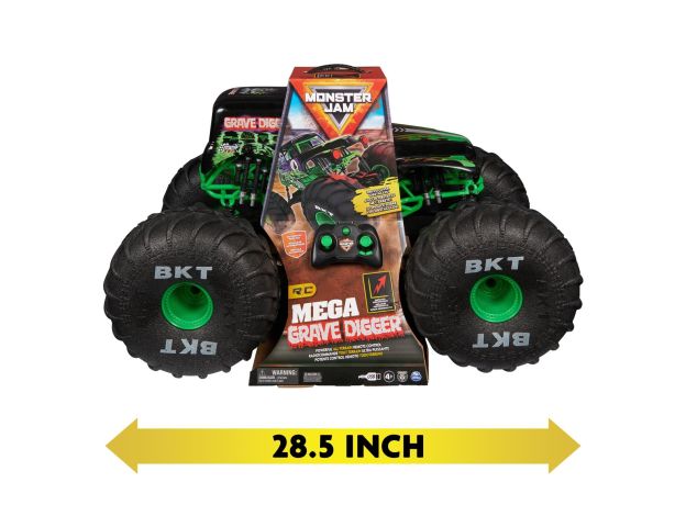 ماشین کنترلی Monster Jam مدل Mega Grave Digger با مقیاس 1:6, تنوع: 6066963-Mega Grave Digger, image 10