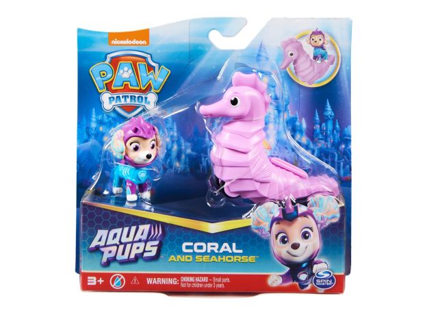 فیگور کورال همراه با اسب آبی کوچولو سگ های نگهبان Paw Patrol سری Aqua Pups, تنوع: 6065411-Coral, image 12