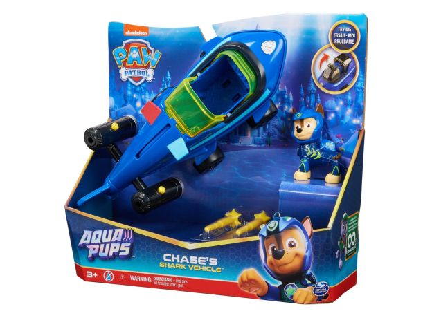 زیردریایی کوسه همراه با فیگور چیس سگ های نگهبان Paw Patrol سری Aqua Pups, تنوع: 6065229-Chase, image 15