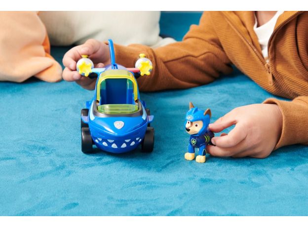 زیردریایی کوسه همراه با فیگور چیس سگ های نگهبان Paw Patrol سری Aqua Pups, تنوع: 6065229-Chase, image 9