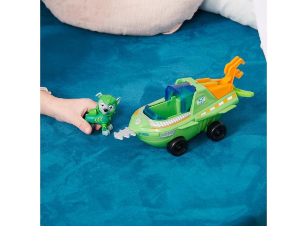 زیردریایی اره ماهی همراه با فیگور راکی سگ های نگهبان Paw Patrol سری Aqua Pups, تنوع: 6065229-Rocky, image 7