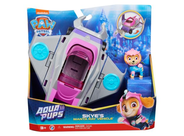 زیردریایی سفره ماهی همراه با فیگور اسکای سگ های نگهبان Paw Patrol سری Aqua Pups, تنوع: 6065229-Skye, image 19