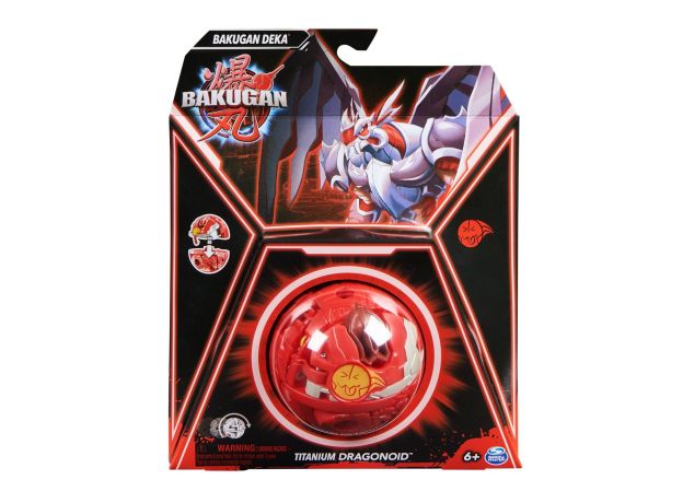 پک تکی باکوگان Bakugan سری Deka مدل  Titanium Dragonoid, image 