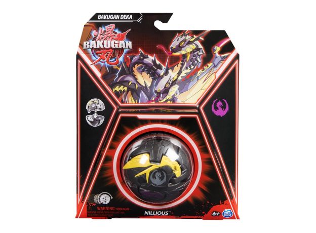 پک تکی باکوگان Bakugan سری Deka مدل Nillious مشکی, image 