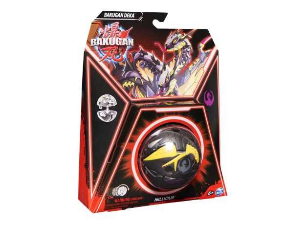 پک تکی باکوگان Bakugan سری Deka مدل Nillious مشکی, image 7