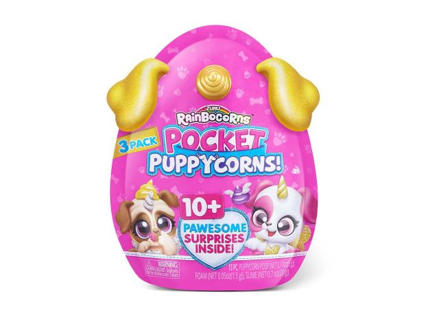 عروسک سورپرایزی رینبوکورنز RainBocoRns سری Pocket Puppycorns 10 سورپرایزی با شاخ طلایی, تنوع: 9284SQ1-Gold, image 5