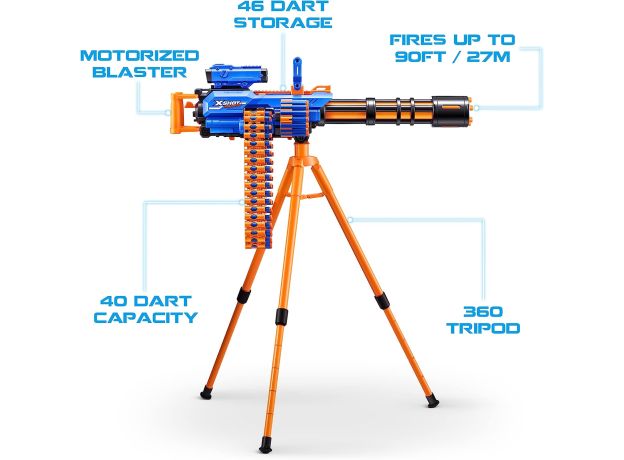 تفنگ ایکس شات X-Shot سری Insanity مدل Motorized Rage Fire, تنوع: 36605 - Motorized Rage Fire, image 6