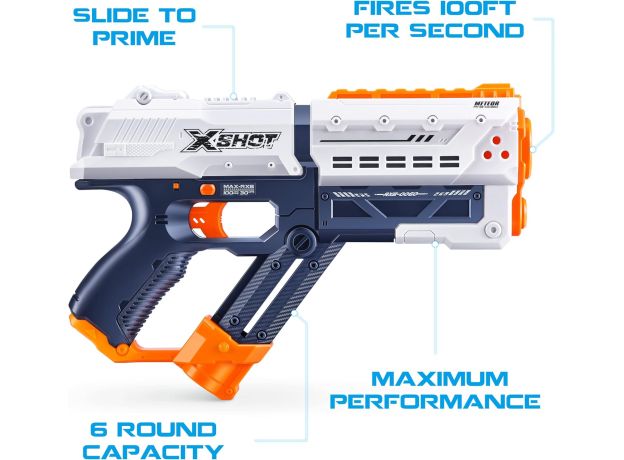 تفنگ اکس شات X-Shot Chaos مدل سفید Meteor, تنوع: 36282 - White, image 5