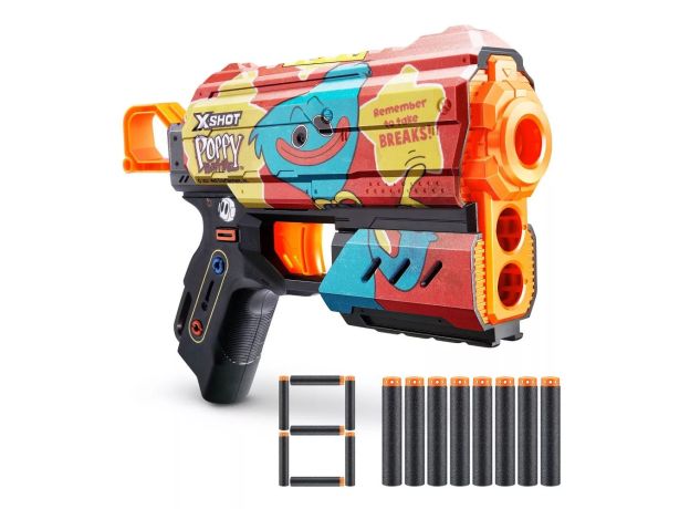 تفنگ ایکس شات X-Shot سری Skins مدل Poppy Playtime Timeout قرمز, تنوع: 36649 - Toony, image 2