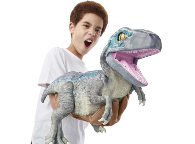 دایناسور رباتیک 30 سانتی Jurassic World مدل Real FX Baby Blue, image 8