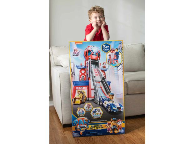 برج مراقبت بزرگ سگ ‌های نگهبان Paw Patrol سری The Movie مدل Ultimate City Tower, image 14