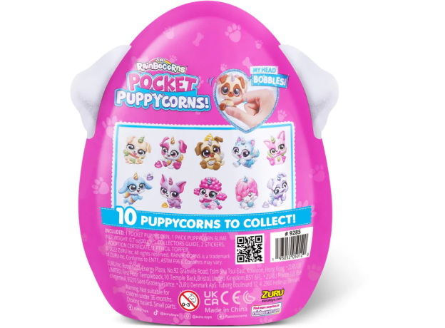 عروسک سورپرایزی رینبوکورنز RainBocoRns سری Pocket Puppycorns 5 سورپرایزی با شاخ آبی, تنوع: 9285SQ1-Blue, image 6