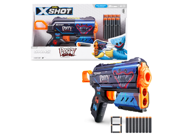 تفنگ ایکس شات X-Shot سری Skins مدل Poppy Playtime Jumpscare, تنوع: 36649 - Jumpscare, image 