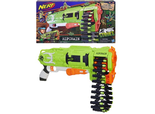 تفنگ نرف Nerf مدل Zombie Ripchain, image 