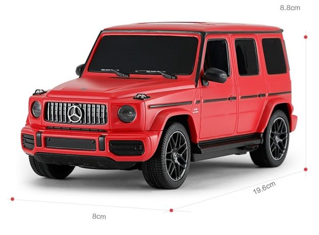 ماشین کنترلی مرسدس بنز قرمز AMG G63 راستار با مقیاس 1:24, تنوع: 95800-Red, image 5