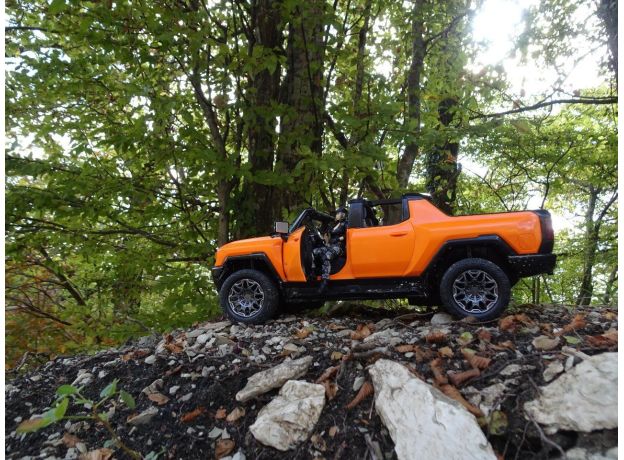 ماشین کنترلی هامر EV نارنجی راستار با مقیاس 1:16, تنوع: 93060-Orange, image 6