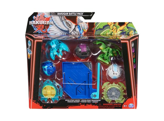 پک 5 تایی مبارزه باکوگان Bakugan سری Special Attack با لانچر آبی, تنوع: 6066988-Blue, image 