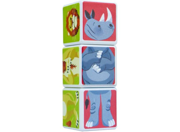 ست بازی مکعب جادویی 3 تایی حیوانات ساوانا پلی مگنت, تنوع: 4003-PM-Magic Cube Savanna Animals, image 3