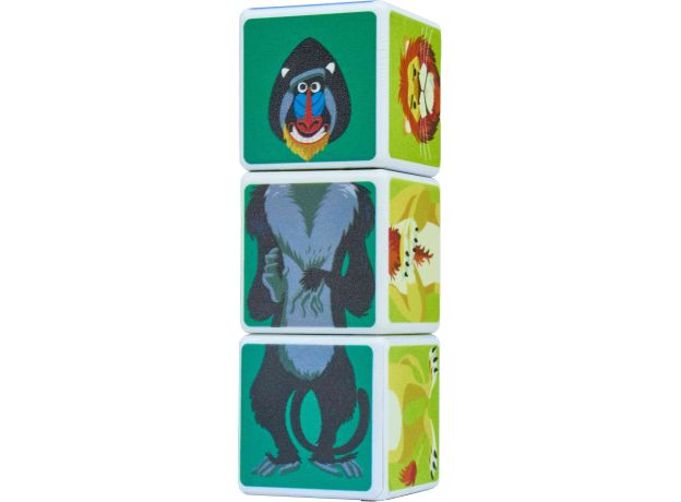 ست بازی مکعب جادویی 3 تایی حیوانات ساوانا پلی مگنت, تنوع: 4003-PM-Magic Cube Savanna Animals, image 2