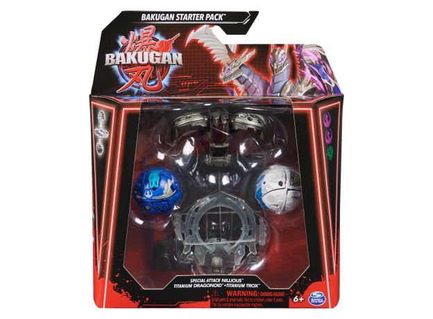 پک 3 تایی Starter باکوگان Bakugan سری Special Attack مدل Nillious, تنوع: 6066989-Nillious, image 