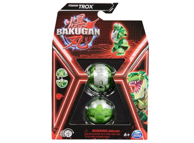 پک تکی باکوگان Bakugan مدل Titanium Trox, تنوع: 6066716-Titanium Trox, image 