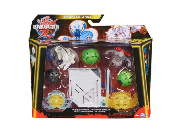 پک 5 تایی مبارزه باکوگان Bakugan سری Special Attack با لانچر سفید, تنوع: 6066988-White, image 13