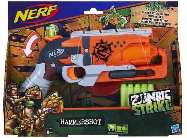 تفنگ نرف Nerf مدل Zombie Strike Hammershot, image 