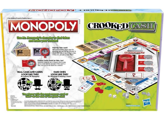 بازی فکری مونوپولی Monopoly مدل Crooked Cash, image 10