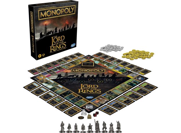 بازی فکری مونوپولی Monopoly مدل ارباب حلقه ها The Lord of the Rings, image 
