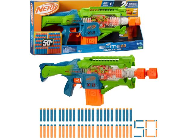 تفنگ نرف Nerf مدل Elite 2.0 Double Punch, image 