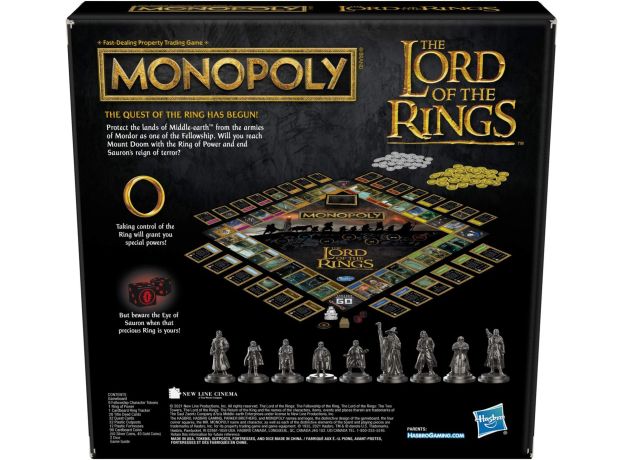 بازی فکری مونوپولی Monopoly مدل ارباب حلقه ها The Lord of the Rings, image 4