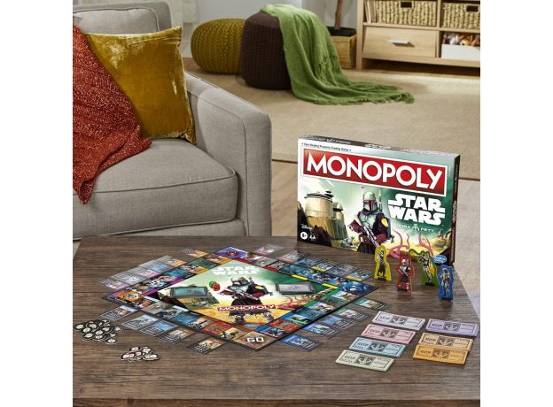بازی فکری مونوپولی Monopoly مدل استار وارز بوبافت Star Wars Boba Fett, image 12