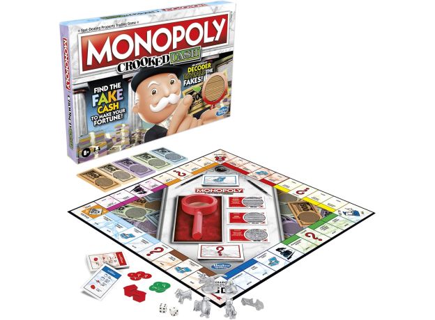 بازی فکری مونوپولی Monopoly مدل Crooked Cash, image 