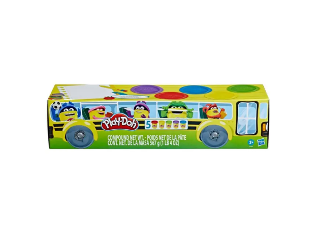 پک 5 تایی خمیربازی Play Doh مدل بازگشت به مدرسه, image 2