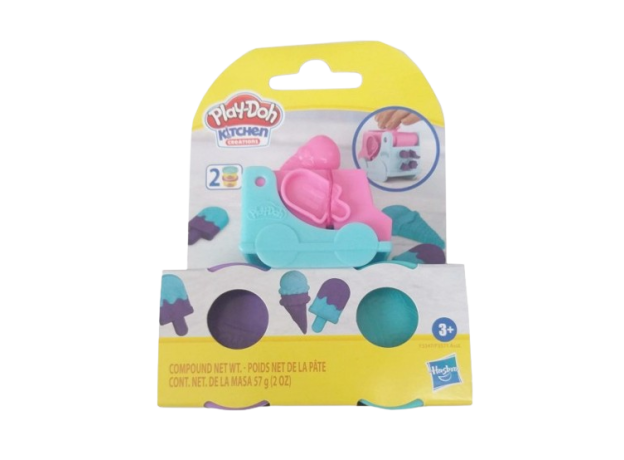 ست خمیربازی ماشین بستنی فروشی Play Doh با چرخ های آبی, تنوع: F3571-Blue, image 