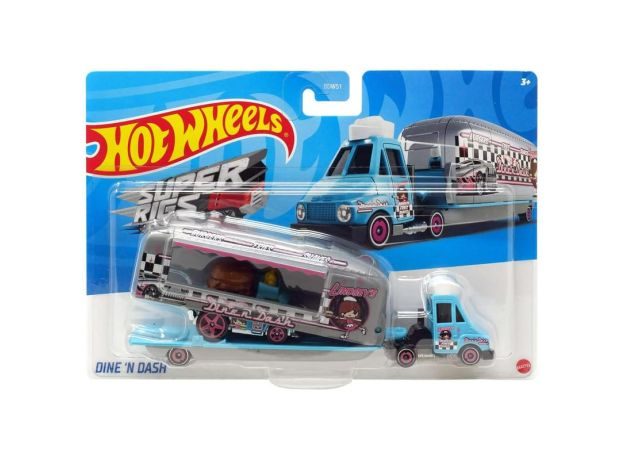 تریلی و ماشین Hot Wheels مدل Dine 'N Dash, تنوع: BDW51-Dine 'N Dash, image 