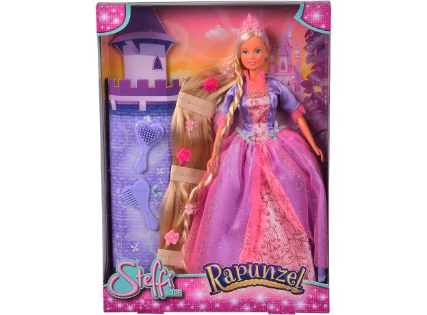 عروسک 29 سانتی Steffi Love مدل Rapunzel با لباس بنفش, تنوع: 105738831-Purple, image 3