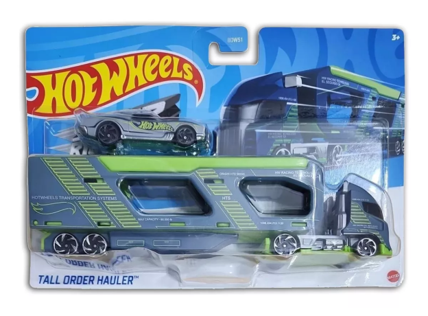 تریلی و ماشین Hot Wheels مدل Tall Order Hauler, تنوع: BDW51-Tall Order Hauler, image 