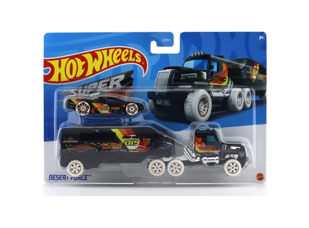 تریلی و ماشین Hot Wheels مدل Desert Force, تنوع: BDW51-Desert Force, image 