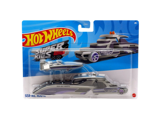 تریلی و ماشین Hot Wheels مدل Sea Nic Route, تنوع: BDW51-Sea Nic Route, image 